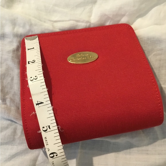 Authentic Christian Dior Beauty Red Lipstick Colored & Mirror Trousseau Case - Picture 13 of 16